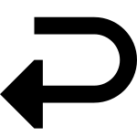Arrow U Down Left SVG Icon